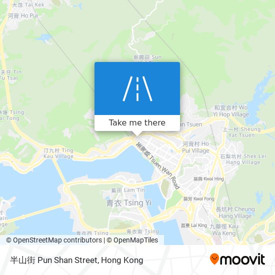 半山街 Pun Shan Street map