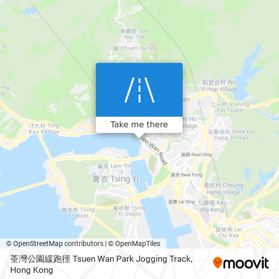荃灣公園緩跑徑 Tsuen Wan Park Jogging Track map