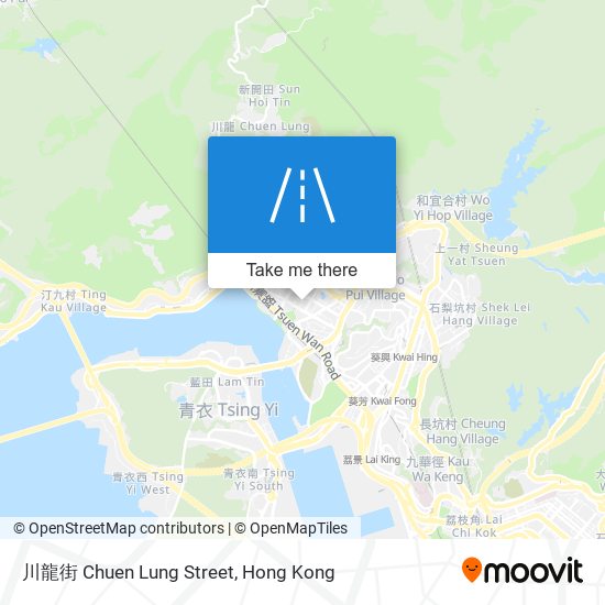 川龍街 Chuen Lung Street map