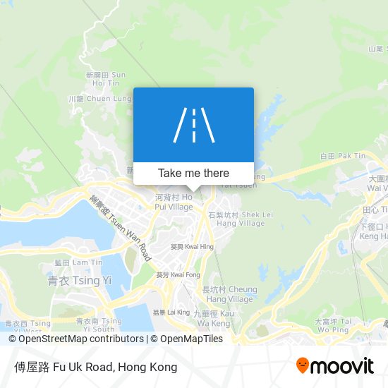 傅屋路 Fu Uk Road map