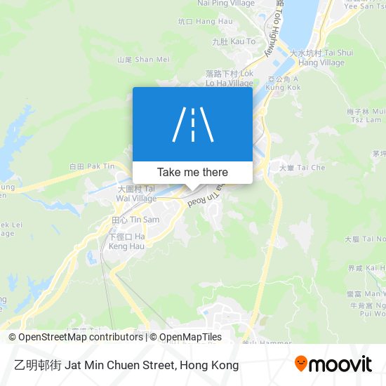 乙明邨街 Jat Min Chuen Street map