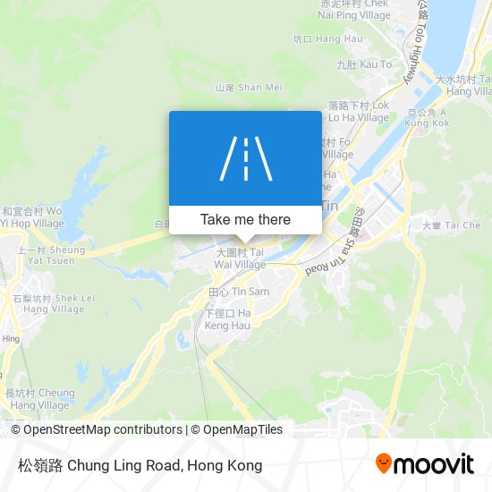 松嶺路 Chung Ling Road map