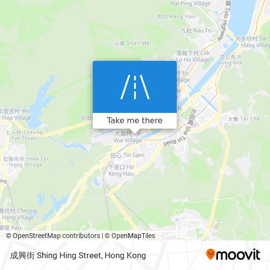 成興街 Shing Hing Street map