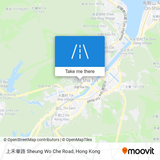 上禾輋路 Sheung Wo Che Road map