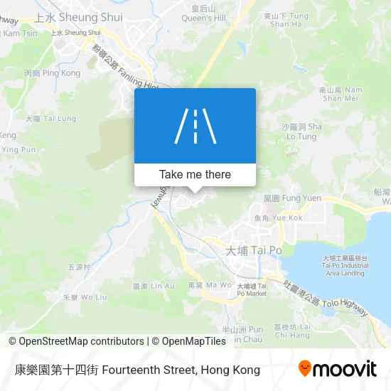 康樂園第十四街 Fourteenth Street地圖