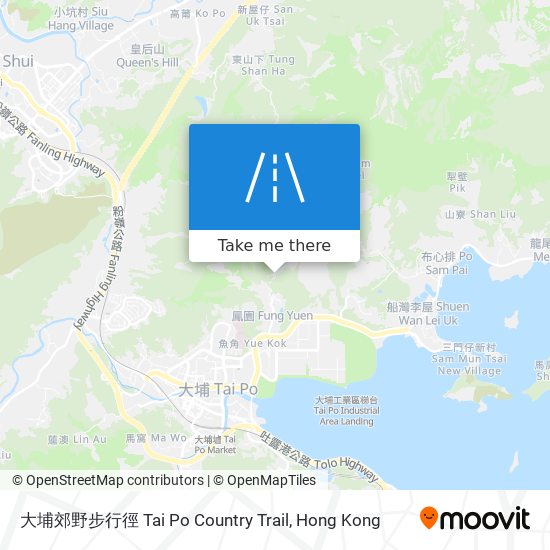 大埔郊野步行徑 Tai Po Country Trail map