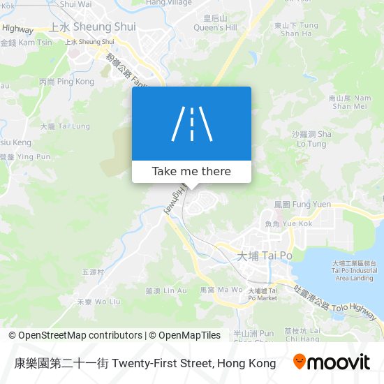 康樂園第二十一街 Twenty-First Street map