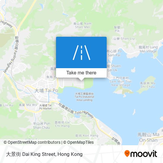 大景街 Dai King Street map