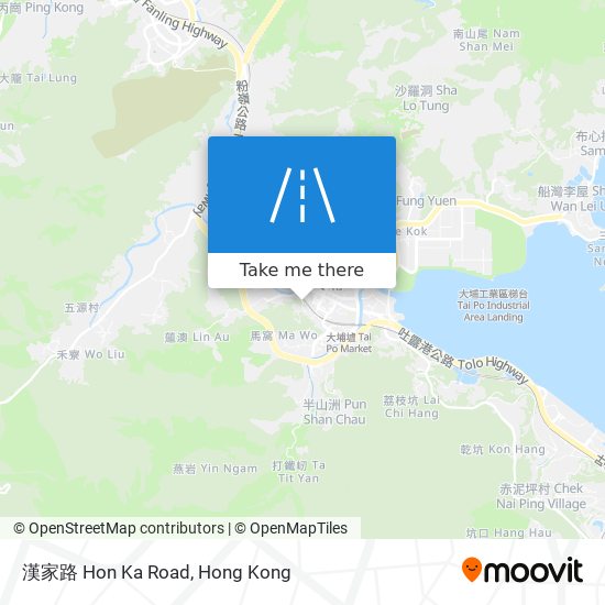 漢家路 Hon Ka Road map