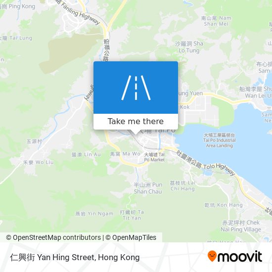 仁興街 Yan Hing Street map