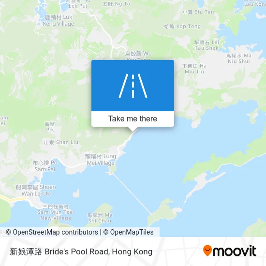 新娘潭路 Bride's Pool Road map