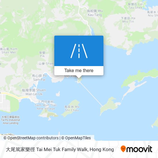 大尾篤家樂徑 Tai Mei Tuk Family Walk map