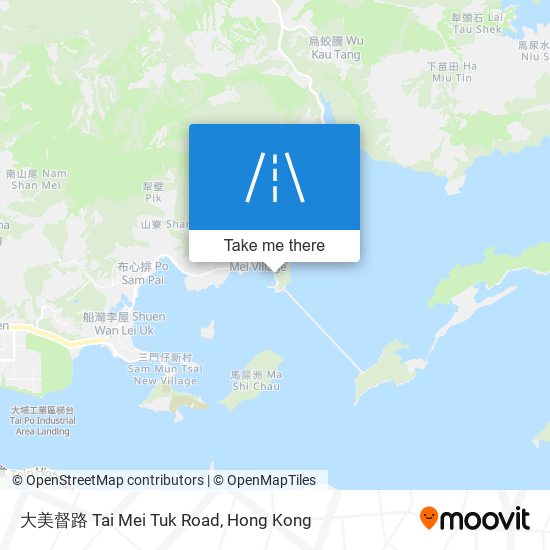 大美督路 Tai Mei Tuk Road map