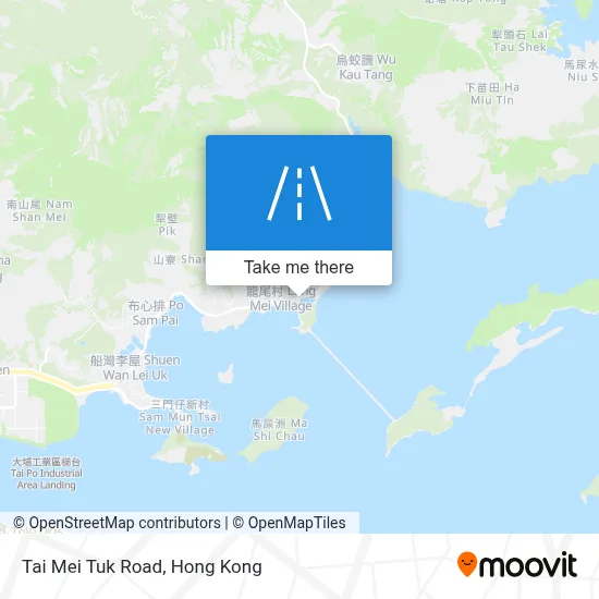 Tai Mei Tuk Road map