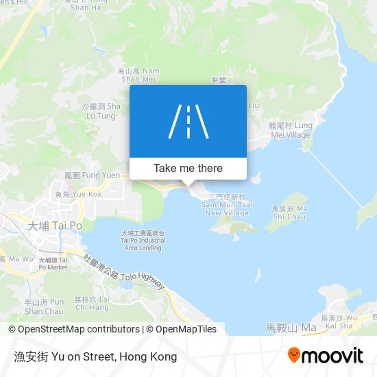 漁安街 Yu on Street map
