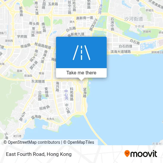 East Fourth Road map