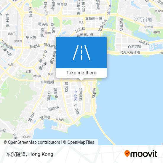 东滨隧道 map