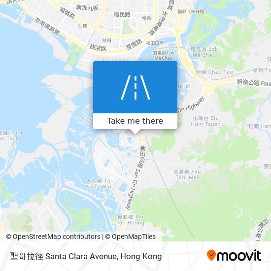 聖哥拉徑 Santa Clara Avenue map