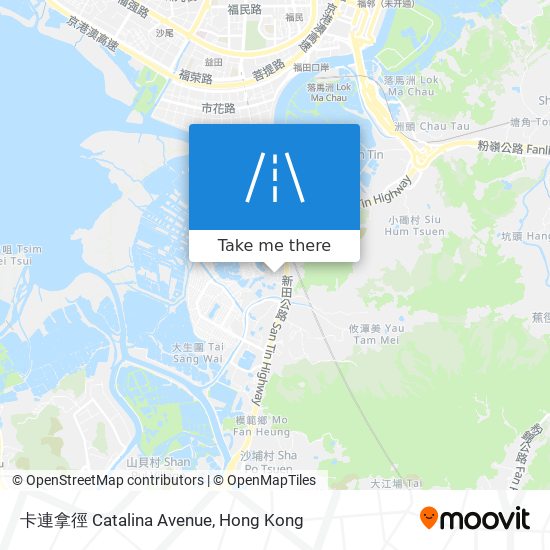 卡連拿徑 Catalina Avenue map