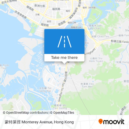 蒙特萊徑 Monterey Avenue map