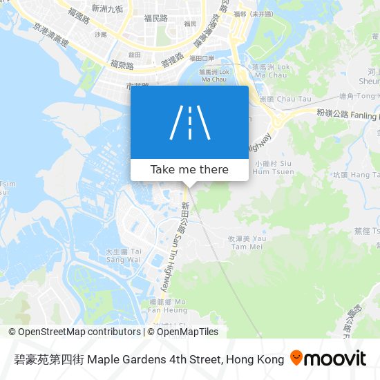 碧豪苑第四街 Maple Gardens 4th Street map