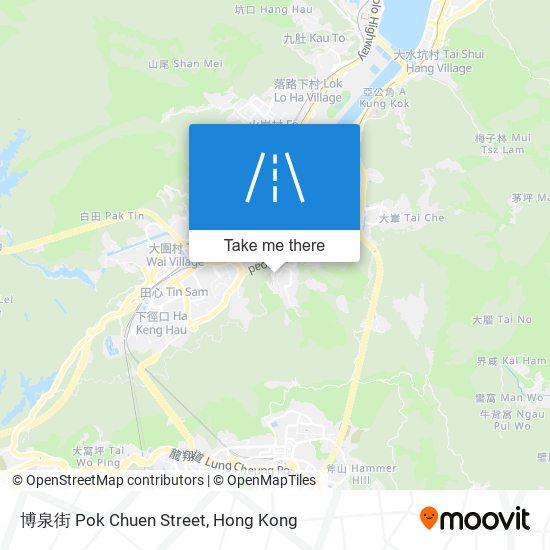 博泉街 Pok Chuen Street map