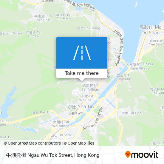 牛湖托街 Ngau Wu Tok Street map