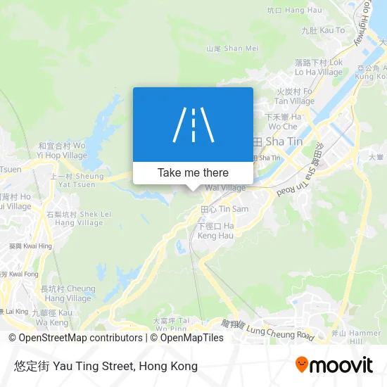 悠定街 Yau Ting Street map