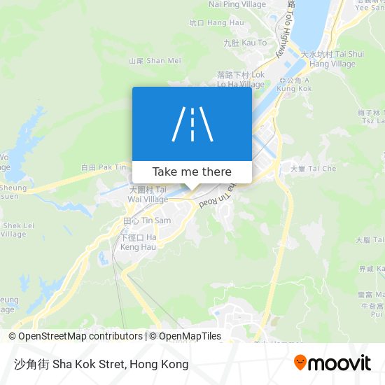 沙角街 Sha Kok Stret map