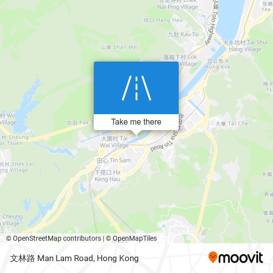 文林路 Man Lam Road map