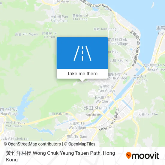 黃竹洋村徑 Wong Chuk Yeung Tsuen Path map