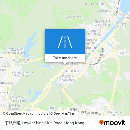 下城門道 Lower Shing Mun Road map