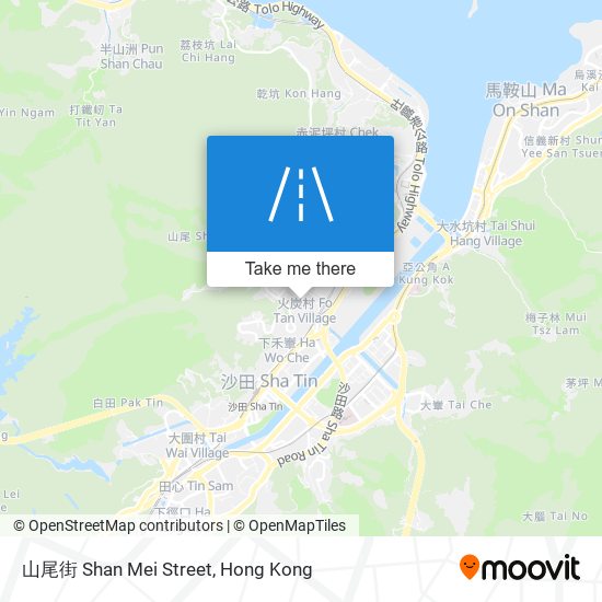 山尾街 Shan Mei Street map