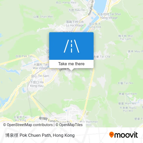 博泉徑 Pok Chuen Path map