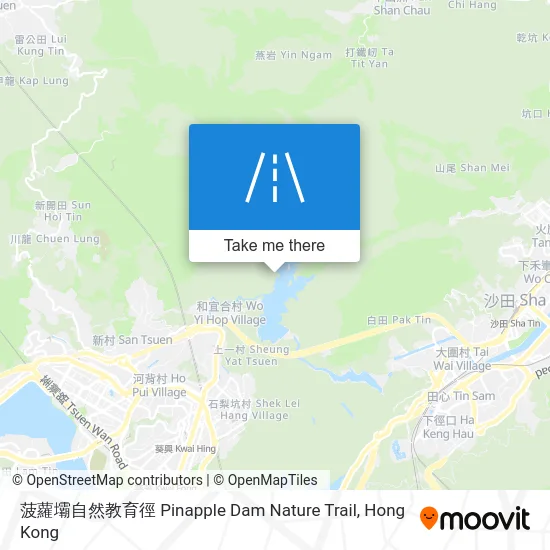 菠蘿壩自然教育徑 Pinapple Dam Nature Trail map