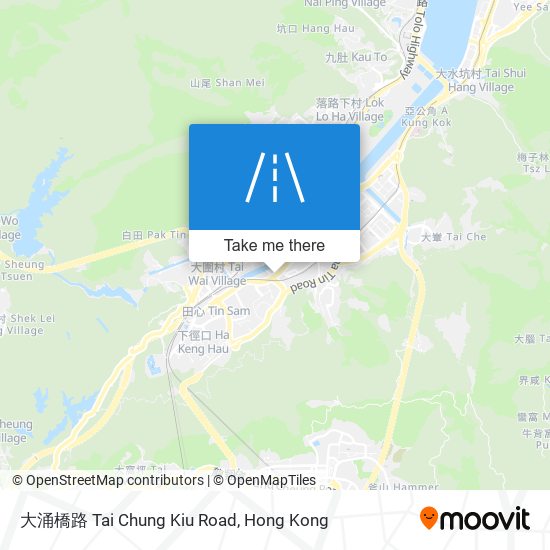 大涌橋路 Tai Chung Kiu Road map
