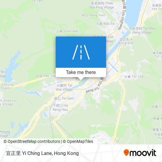 宜正里 Yi Ching Lane map