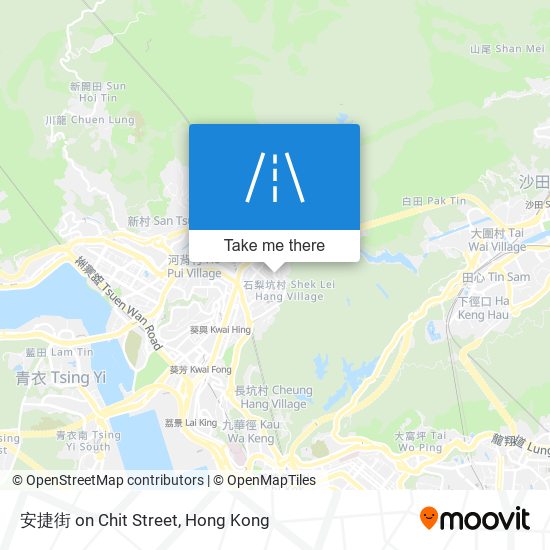 安捷街 on Chit Street map