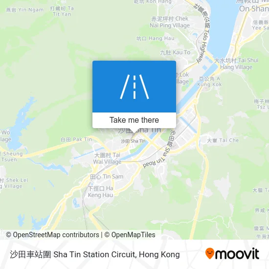 沙田車站圍 Sha Tin Station Circuit map