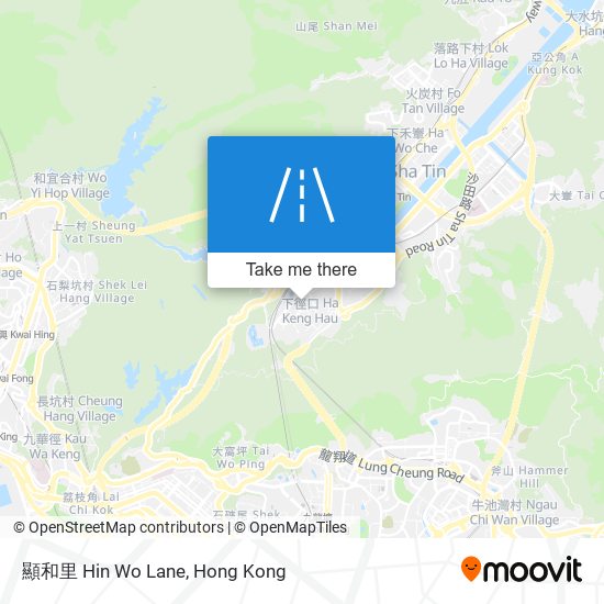 顯和里 Hin Wo Lane map