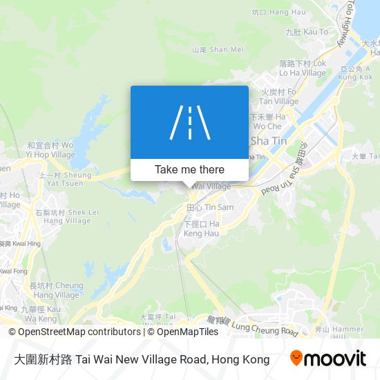 大圍新村路 Tai Wai New Village Road map