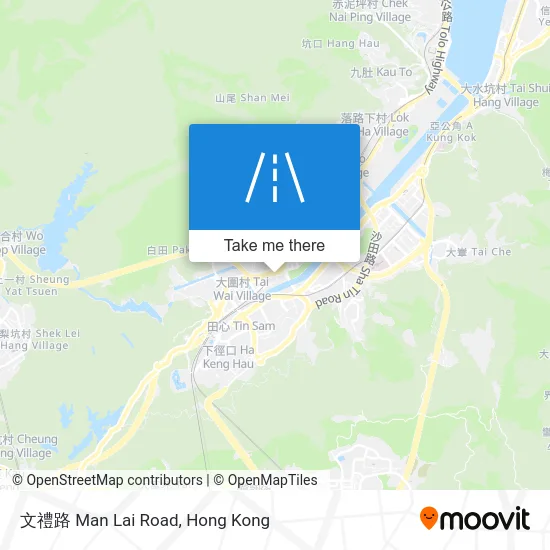 文禮路 Man Lai Road map