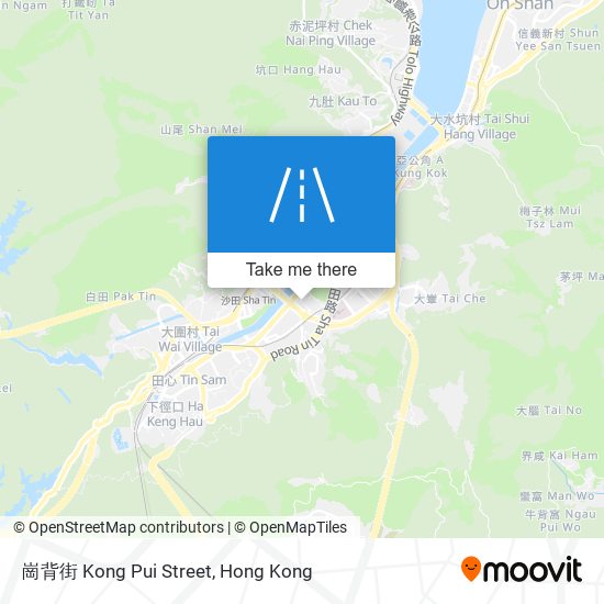 崗背街 Kong Pui Street map