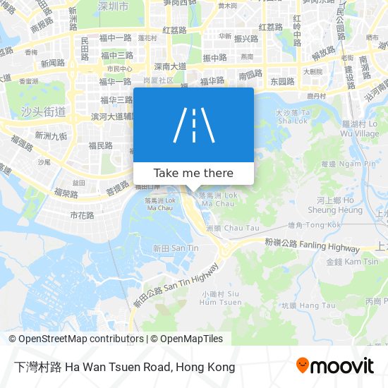 下灣村路 Ha Wan Tsuen Road map