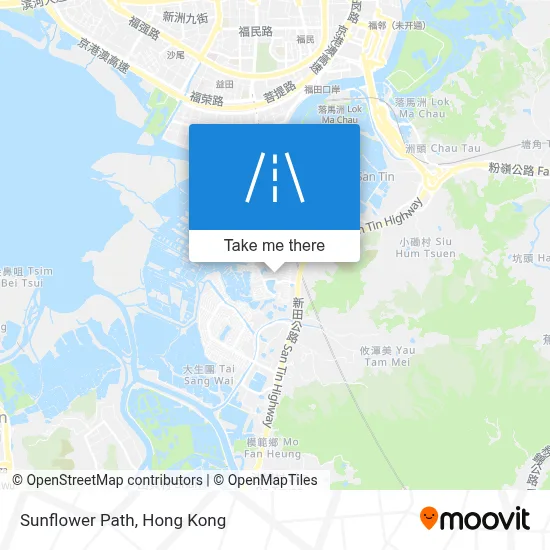 日葵徑 Sunflower Path map