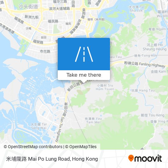 米埔隴路 Mai Po Lung Road map