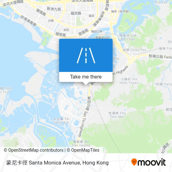 蒙尼卡徑 Santa Monica Avenue map