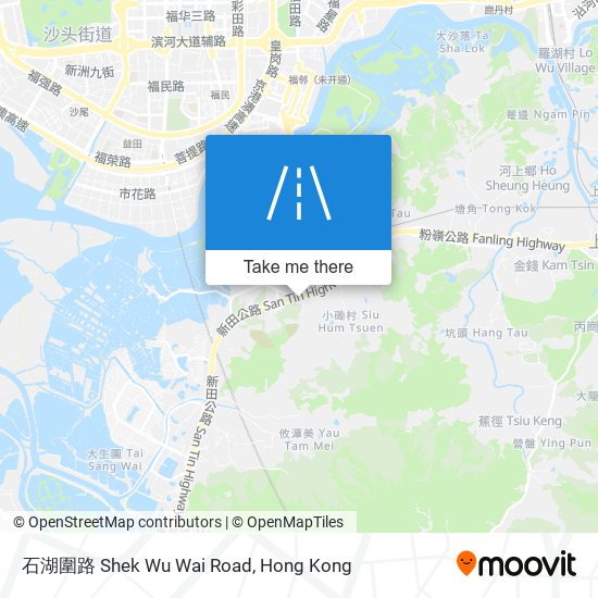 石湖圍路 Shek Wu Wai Road map