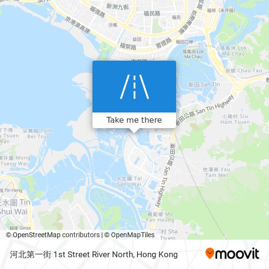 河北第一街 1st Street River North map