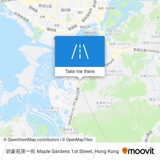 碧豪苑第一街 Maple Gardens 1st Street map
